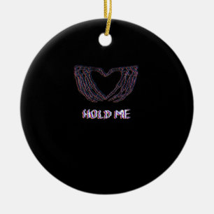 Hold Me Classic - Skeleton Hand Heart Keramisch Ornament