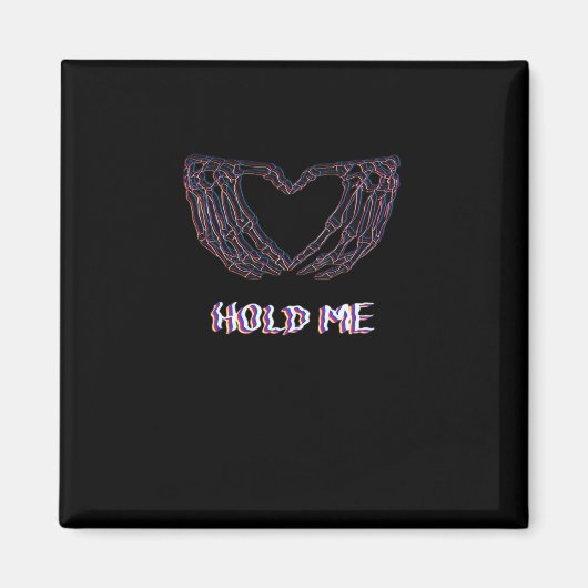 Hold Me Classic - Skeleton Hand Heart Magneet (Voorkant)
