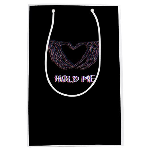 Hold Me Classic - Skeleton Hand Heart Medium Cadeauzakje (Voorkant)