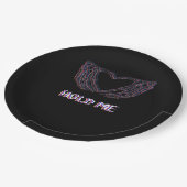 Hold Me Classic - Skeleton Hand Heart Papieren Bordje (Gekanteld)