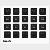 Hold Me Classic - Skeleton Hand Heart Vierkante Sticker (Vel)