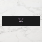 Hold Me Classic - Skeleton Hand Heart Waterfles Etiket (Enkel label)