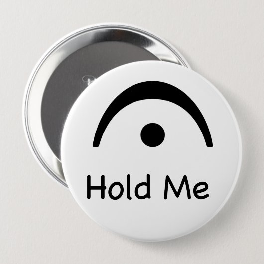 Hold Me Fermata Music Musician Ronde Button 4,0 Cm (Voorkant /achterkant)
