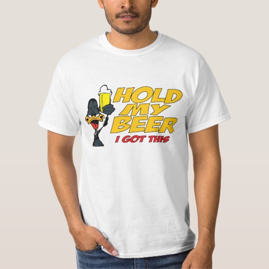 HOLD MIJN BEER-SHIRT T-SHIRT (Voorkant)