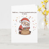 Hold On… I Know I Packed Extra Joy in Here Cute  Kaart (Gele Bloem)