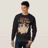 Hold On I See A Cat  5 Trui (Voorkant volledig)