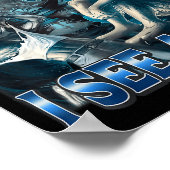 Hold On I See A Cat Funny Alpha Wolf Meme Unhinged Poster (Hoek)