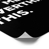 Hold On Let Me Overthink This Funny Sarcastic Quot Poster (Hoek)