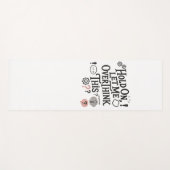 Hold on, let me overthink this Minimalist Funny Yogamat (Voorkant (horizontaal))