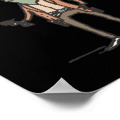 Hold On Partner Ik ben overprikkeld Funny Cowboy F Poster (Hoek)