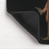 Hold On Partner I'm Overstimulated Cowboy Frog Vin Muismat (Hoek)