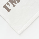 Hold On Partner I'm Overstimulated Funny Saying Qu Fleece Deken (Hoek)