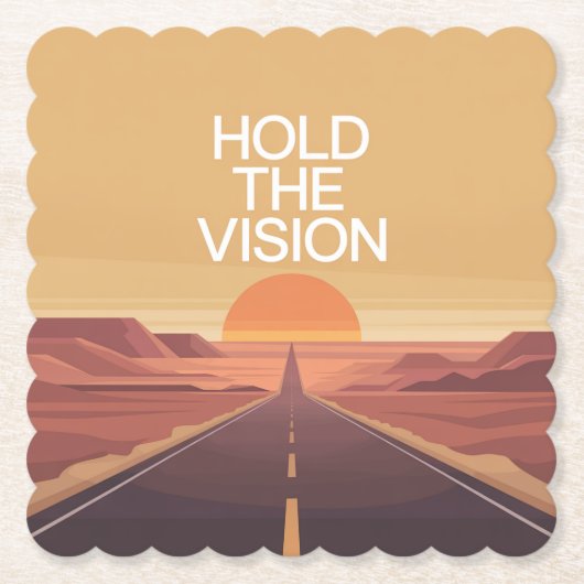 Hold The Vision Kartonnen Onderzetters (Voorkant)