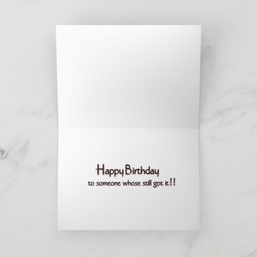 Hold Your Head High & Strut Your Stuff  Kaart (Binnen)