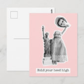 Hold your head high - The statue of Liberty Briefkaart (Voorkant / Achterkant)