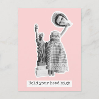 Hold your head high - The statue of Liberty Briefkaart