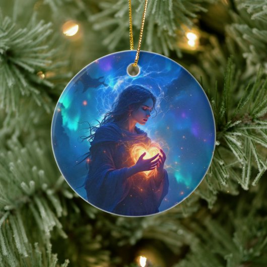 Hold your heart forever, I miss you, sympathy Keramisch Ornament (Boom)