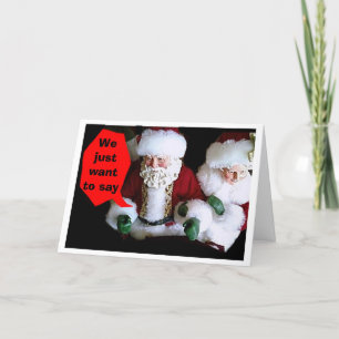 HOLDAG VAN DE HEER/MEVROUW CLAUS FEESTDAGEN KAART