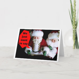 HOLDAG VAN DE HEER/MEVROUW CLAUS FEESTDAGEN KAART