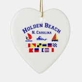 Holden Beach Nc Signal Flags Keramisch Ornament (Rechts)