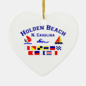 Holden Beach Nc Signal Flags Keramisch Ornament (Voorkant)