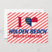 Holden Beach, North Carolina Briefkaart (Voorkant / Achterkant)