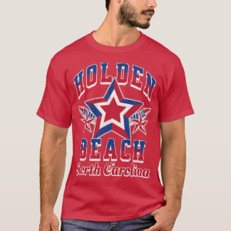 Holden Beach North Carolina Patriottische zomervak T-shirt