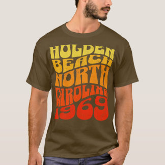 Holden Beach North Carolina Wavy Summertime T-shirt
