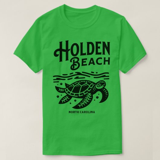 Holden Beach North Olina Zee Schildpad 1 T-shirt (Design voorkant)