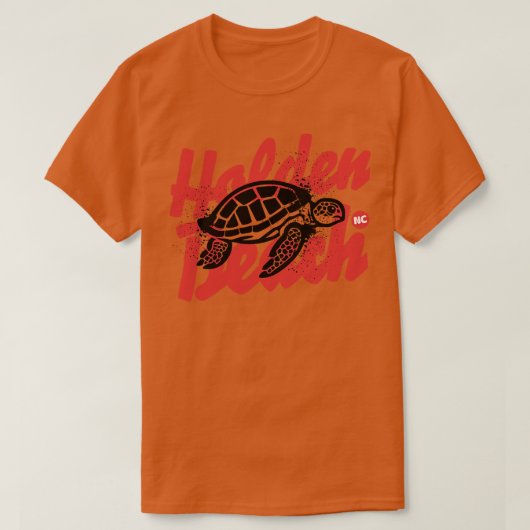 Holden Beach North Olina Zee Schildpad T-shirt (Design voorkant)