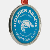Holden Beach (zee schildpad) Metalen Ornament (Rechts)