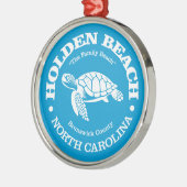 Holden Beach (zee schildpad) Metalen Ornament (Links)