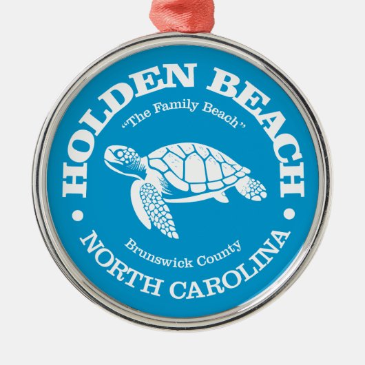 Holden Beach (zee schildpad) Metalen Ornament (Voorkant)