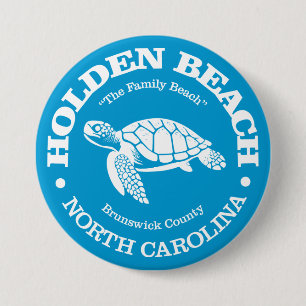 Holden Beach (zee schildpad) Ronde Button 7,6 Cm