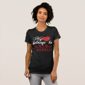 Holden Caulfield Love White op Black T-shirt (Voorkant volledig)