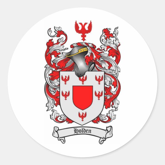 HOLDEN FAMILIE CREST - HOLDEN WAPENKAT RONDE STICKER (Voorkant)
