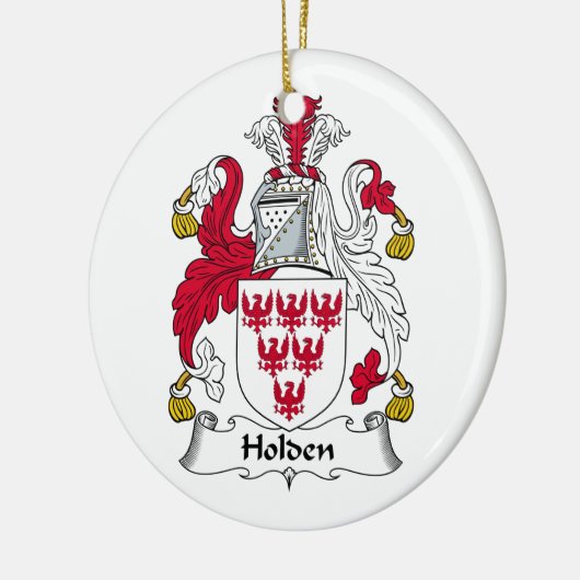 Holden Family Crest Keramisch Ornament (Links)