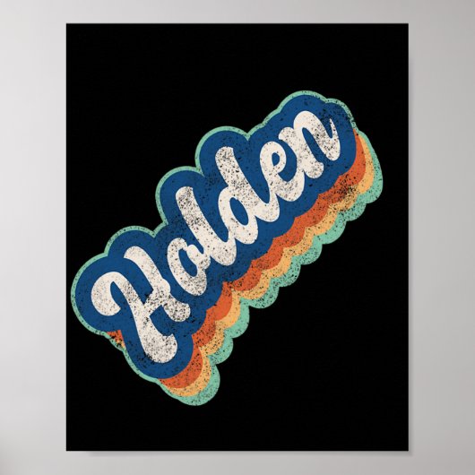 Holden Voornaam Boy Style 70s 80s Persoon Poster (Voorkant)