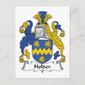 Holder Family Crest Briefkaart (Voorkant)