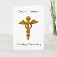 Holding Ceremonie Goud Medisch Symbool Gefelicitee
