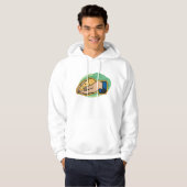 Holding Corn Mannen hoodie (Voorkant volledig)