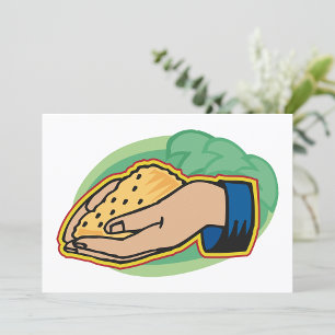 Holding Corn-uitnodigingen Kaart