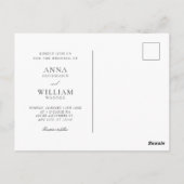 Holding hand commitment photo romance wedding briefkaart (Achterkant)