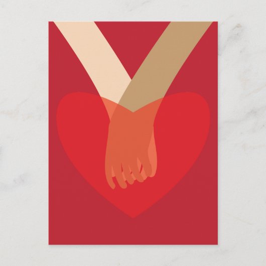 Holding Hands Briefkaart (Voorkant)