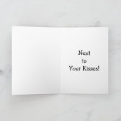 HOLDING HANDS EN JE KISSEN VRIJE DINGEN FEESTDAGEN KAART (Binnen)