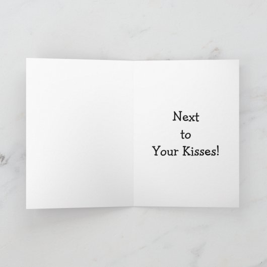 HOLDING HANDS EN JE KISSEN VRIJE DINGEN FEESTDAGEN KAART (Binnen)