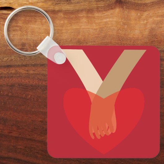 Holding Hands Sleutelhanger (Voorkant)