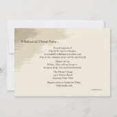 Holding Hands Wedding Rehearsal Dinner Invitation Kaart (Achterkant)
