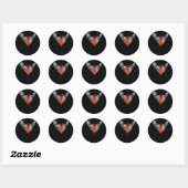Holding Heart Classic Ronde Sticker (Vel)