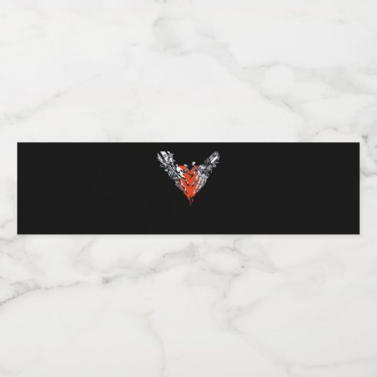 Holding Heart Classic Waterfles Etiket (Enkel label)